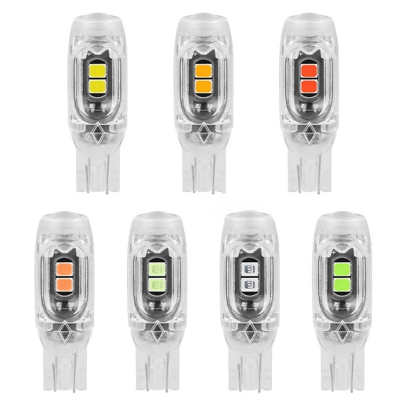 Led Steering Light Bulb License Plate Light T10 2835 3030 5smd LED Highlight 5W5 Non-polar Decoding Small Width Lamp