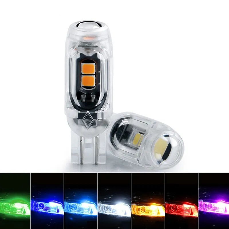 Led Steering Light Bulb License Plate Light T10 2835 3030 5smd LED Highlight 5W5 Non-polar Decoding Small Width Lamp
