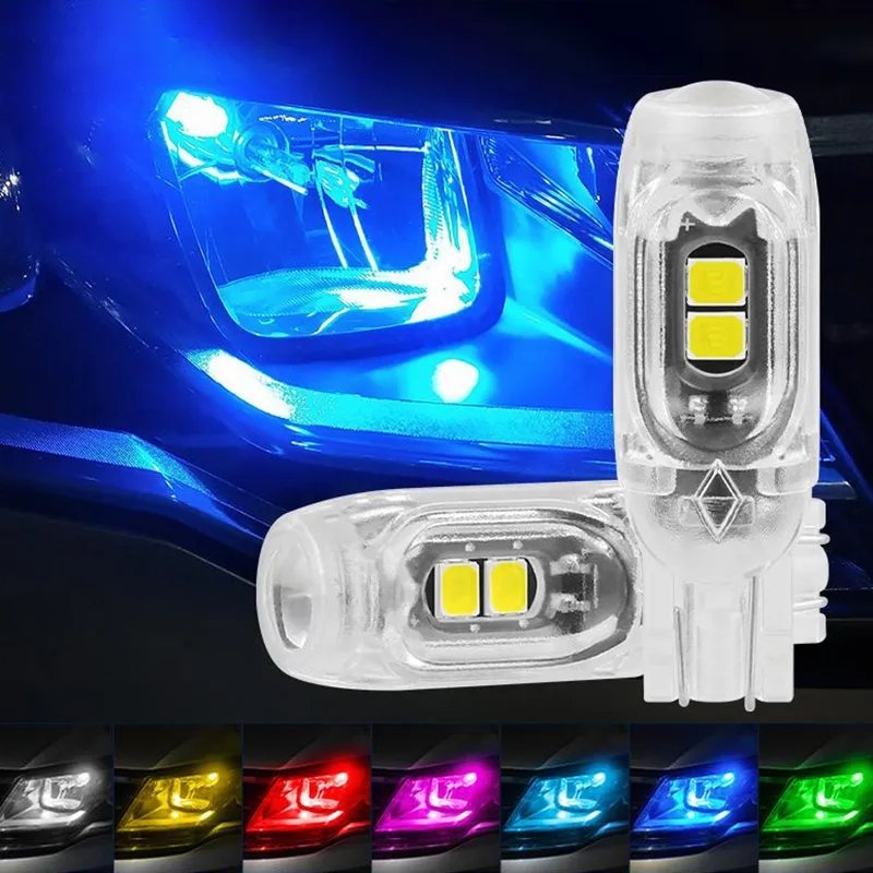 Led Steering Light Bulb License Plate Light T10 2835 3030 5smd LED Highlight 5W5 Non-polar Decoding Small Width Lamp