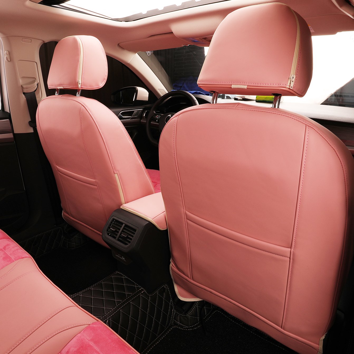 EKR Auto interiors Leather Car Seat Covers Full fit Covered Set Car Accessories Cushion for Toyota Camry/CHR/Rav4