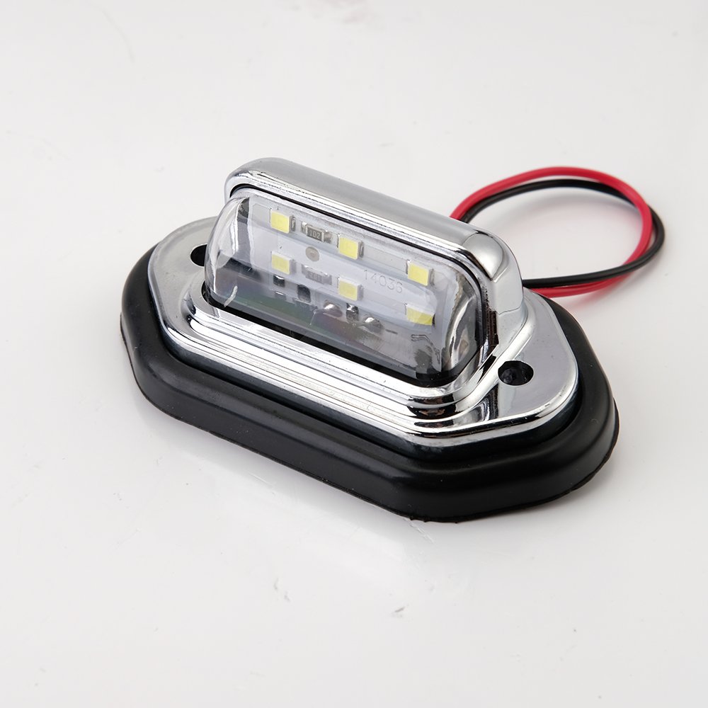 factory directly Waterproof 6 LED Car License Plate Light Signal Tail Light Led Light bar Car Truck trailer van