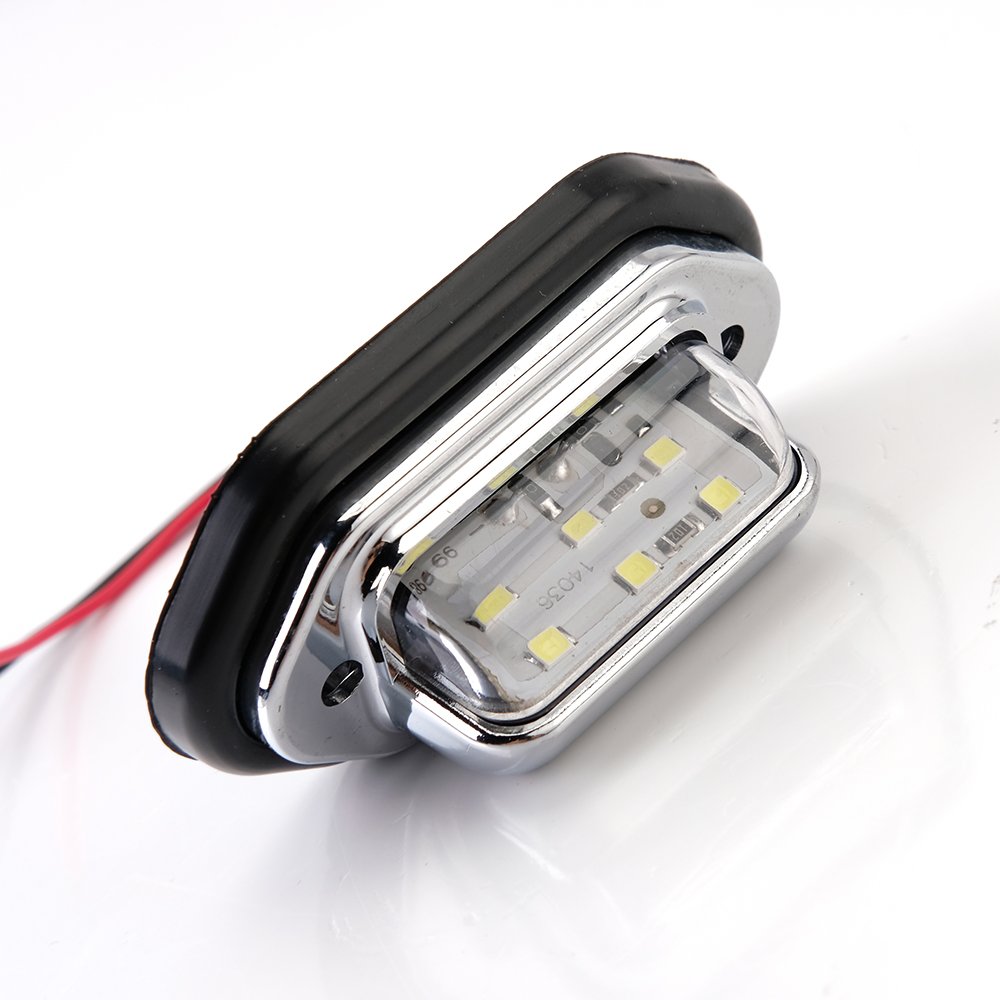 factory directly Waterproof 6 LED Car License Plate Light Signal Tail Light Led Light bar Car Truck trailer van