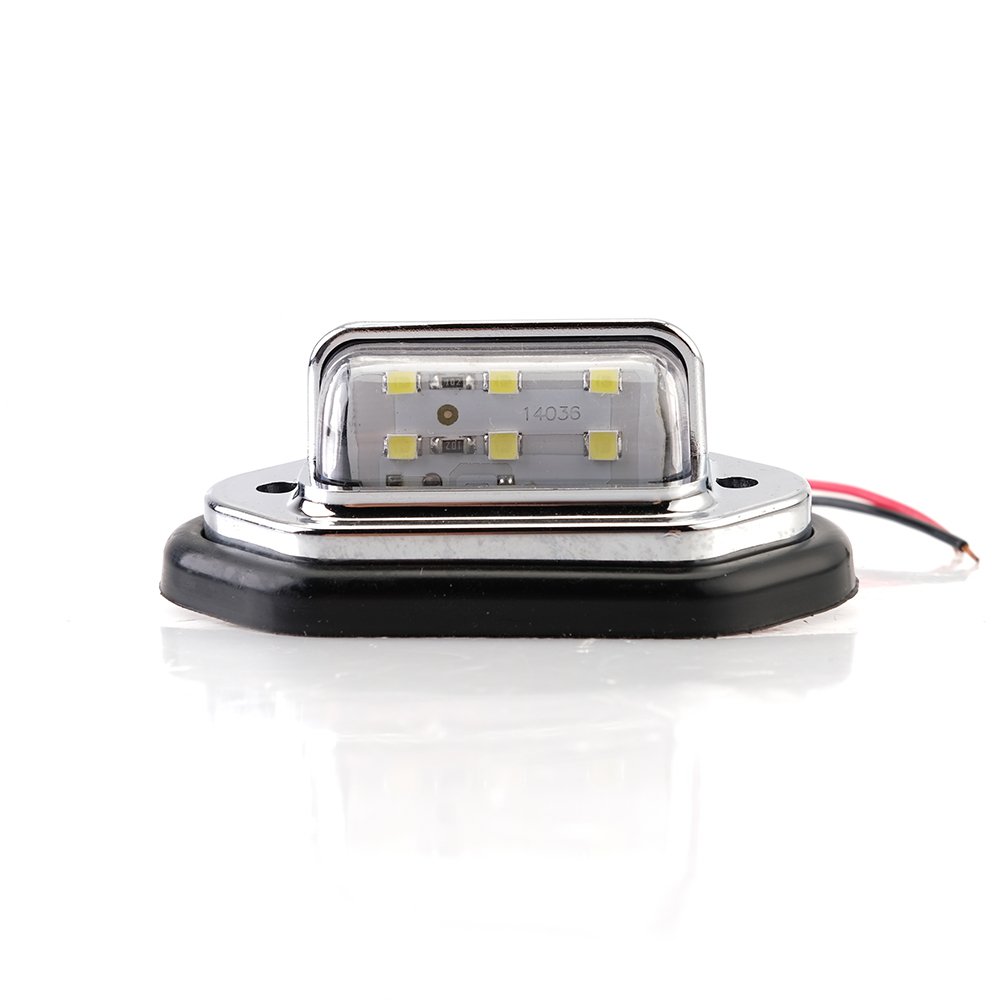 factory directly Waterproof 6 LED Car License Plate Light Signal Tail Light Led Light bar Car Truck trailer van