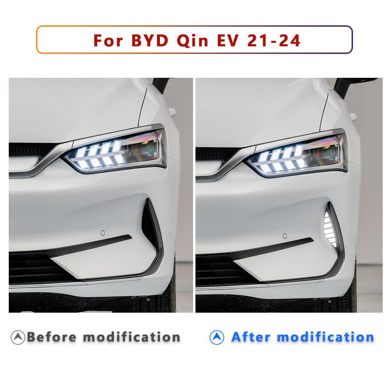 Auto CAR DRL FOR BYD Qin EV 2021 2022 2023 2024 LED Daytime Running fog Light drl driving Turn Signal lamp