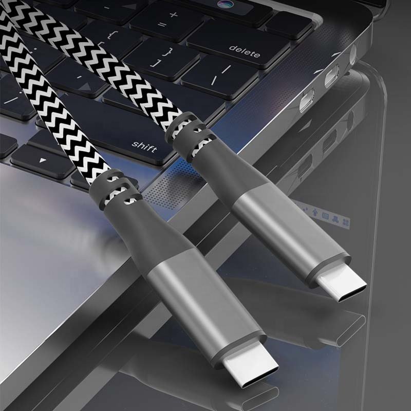 Custom USB 3.2 GEN2 Fast Charging Data cable 65W 25W 100W PD Charger 3A Type C to Type C charge Cable for Mobile Phone