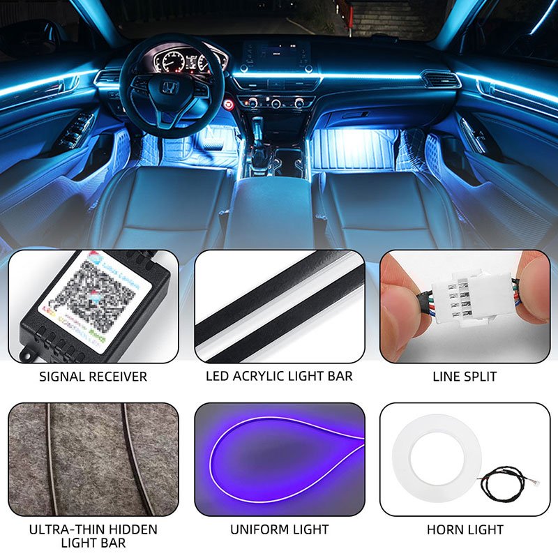 Universal LED Car Atmosphere Other Car Light Accessories acrylic ambient lighting car interior symphony light kit