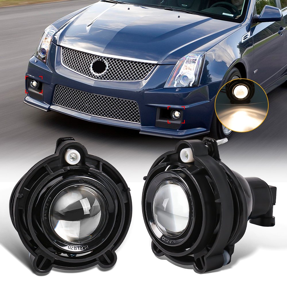 1 Pair Fog Lights Car Front Bumper White LED Front Bumper Lights For Chevrolet HHR IMPALA LIMITED Waterproof led Work Lights