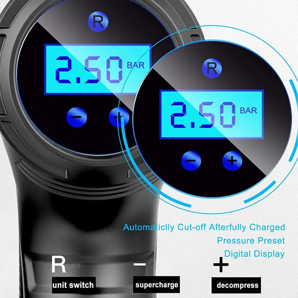 Corded cordless Portable digital small DC12V Car tyre inflator handheld air pump compressor inflators car air pump