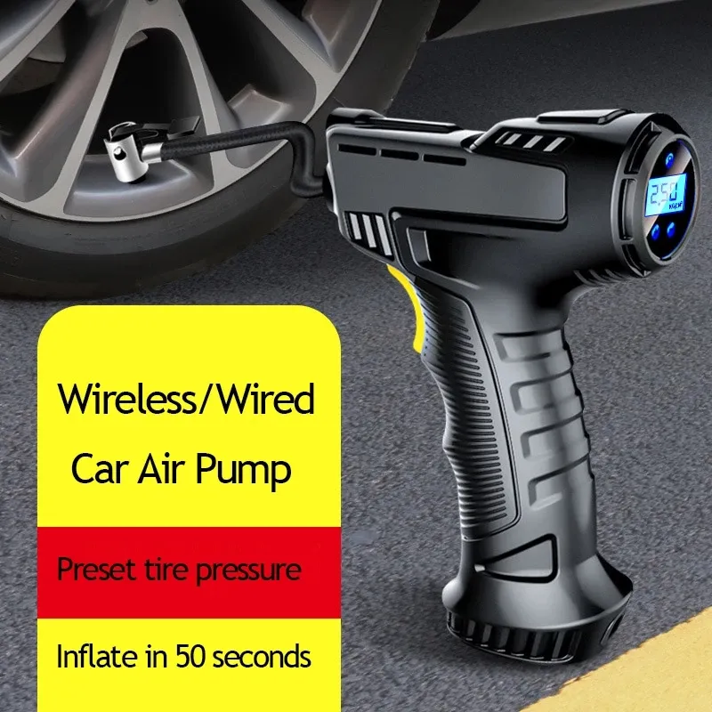 Corded cordless Portable digital small DC12V Car tyre inflator handheld air pump compressor inflators car air pump