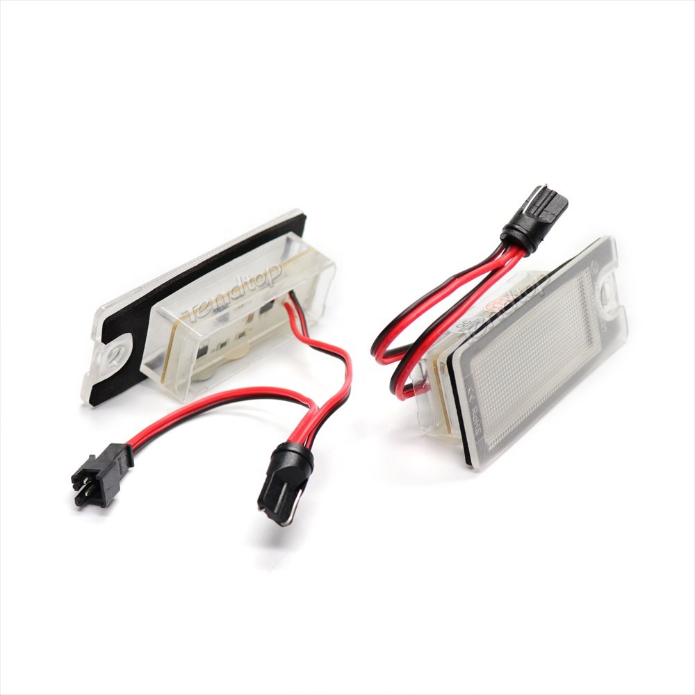 Hot sales quality 12V LED Number Plate Lights for Volvo V70 XC70 XC90 S60 S80 White Vehicle Canbus free License Plate tail lamp