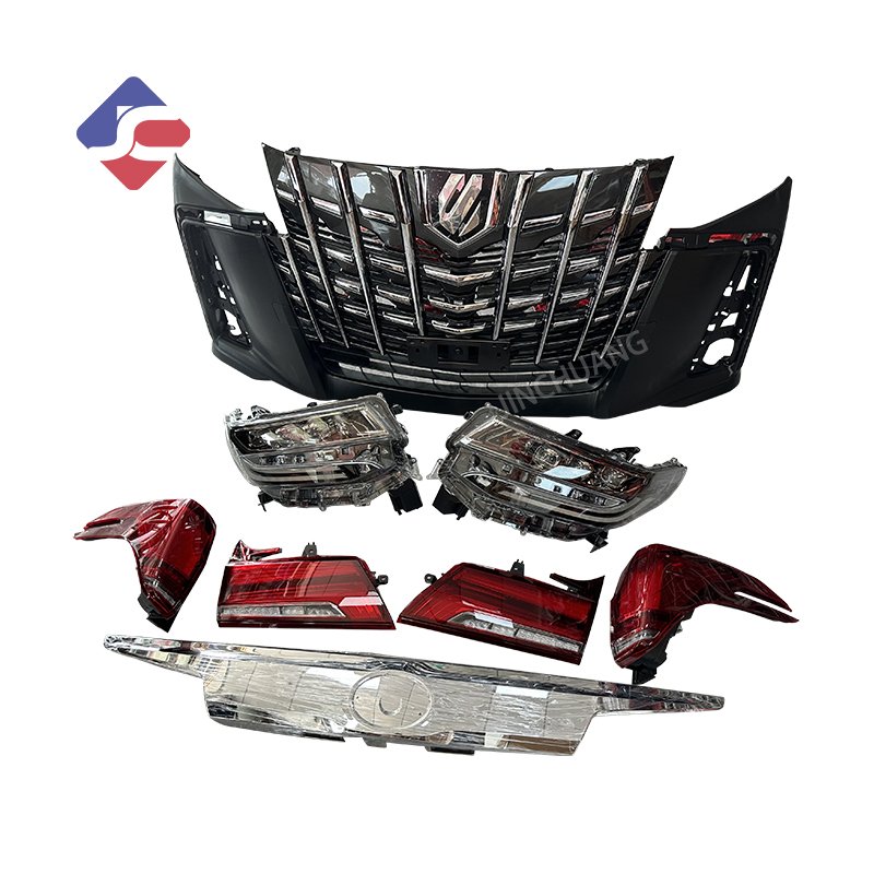 for Toyota Alphard head lamp rear light Auto parts bumper surround modify LED new Headlight assembly Running water taillight