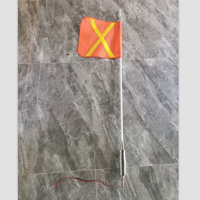 12V-24V LED Safety flag Mining Pick-up LED Flagpole Light Off-road Beach Buggy Flag with LED Light 1.2 m 1.5 m 1.8 m 2.4 m