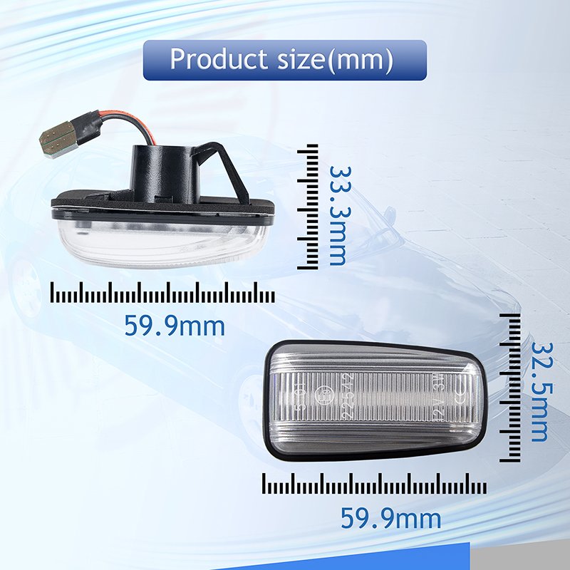 LED Side Marker Light For Peugeot 106 II 306 406 806 Expert Partner Citroen Fiat Scudo Accessories
