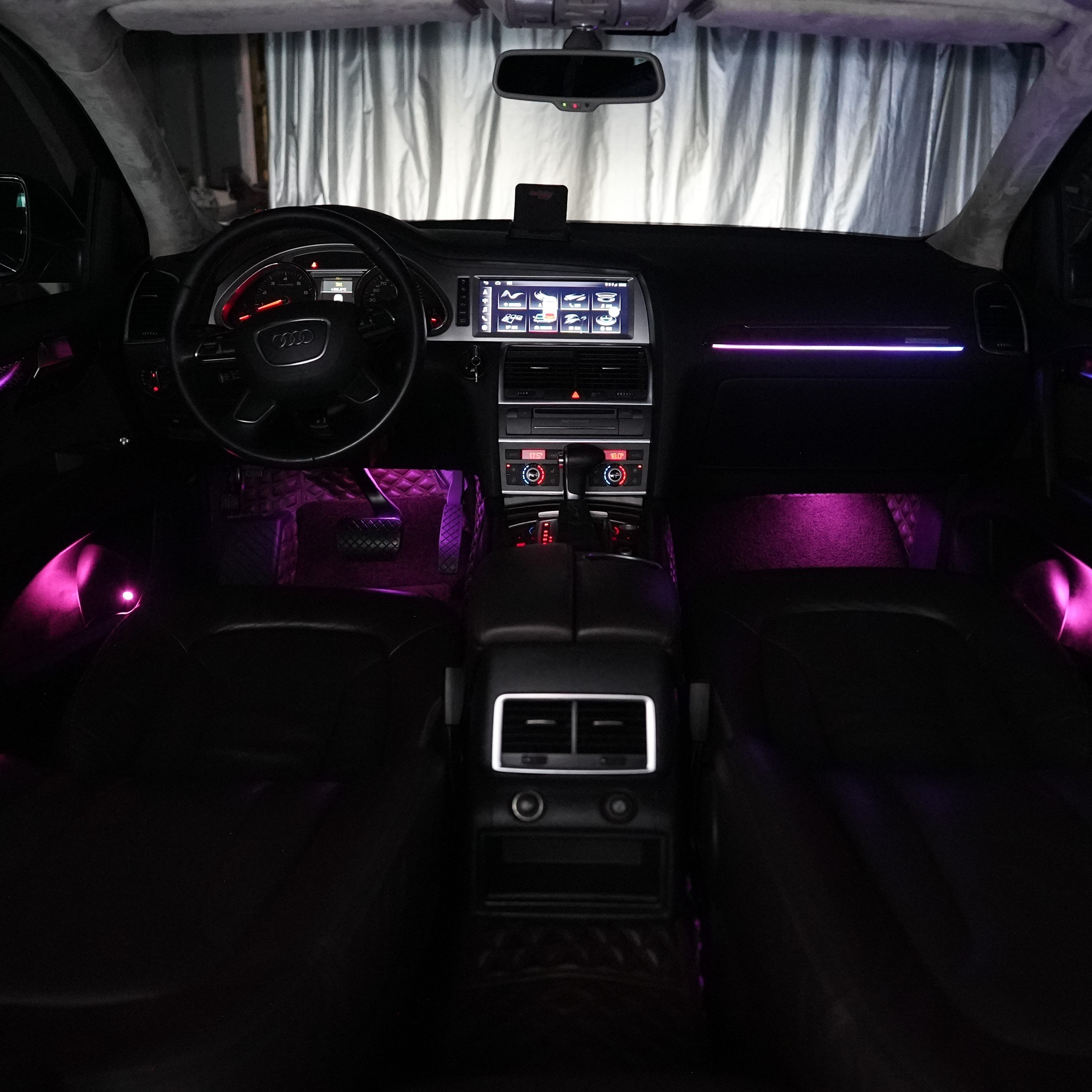New Car LED Ambient Light with Mobile Control for Multiple Colors Car Interior Lighting Accessories Suitable for 06-19 Audi Q7