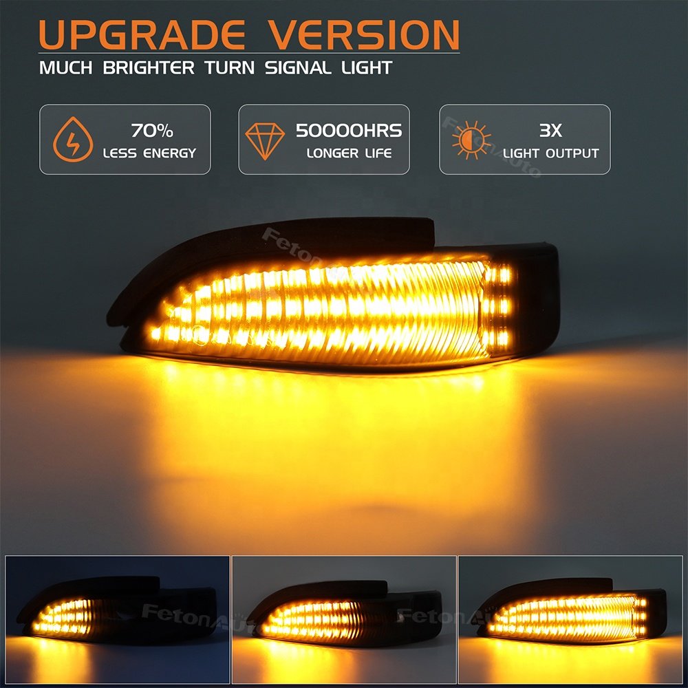 LED flash Turn Signal indicator Lights For Toyota Corolla Camry Prius Venza Vitz Aqua Altis Vios Yaris mirror Sequential lamps