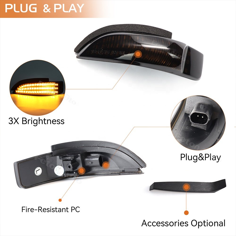 LED flash Turn Signal indicator Lights For Toyota Corolla Camry Prius Venza Vitz Aqua Altis Vios Yaris mirror Sequential lamps