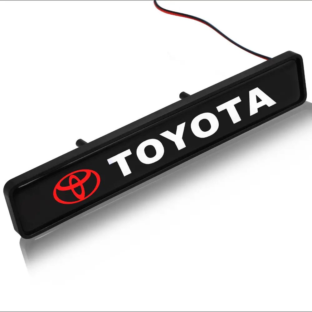 Car Logo LED Light Car Front Grille Emblem Badge Illuminated Decal Sticker Quality Accessories for Car Tuning