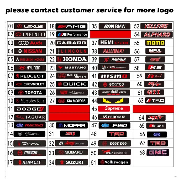Car Logo LED Light Car Front Grille Emblem Badge Illuminated Decal Sticker Quality Accessories for Car Tuning