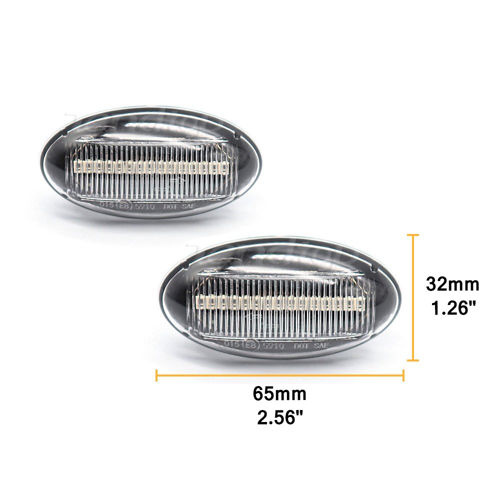 Quality Dynamic Side Marker Indicator Lights For Peugeot 108 Partner Citroen Berlingo Xsara Jumpy Elysee C3 blinker signal lamps