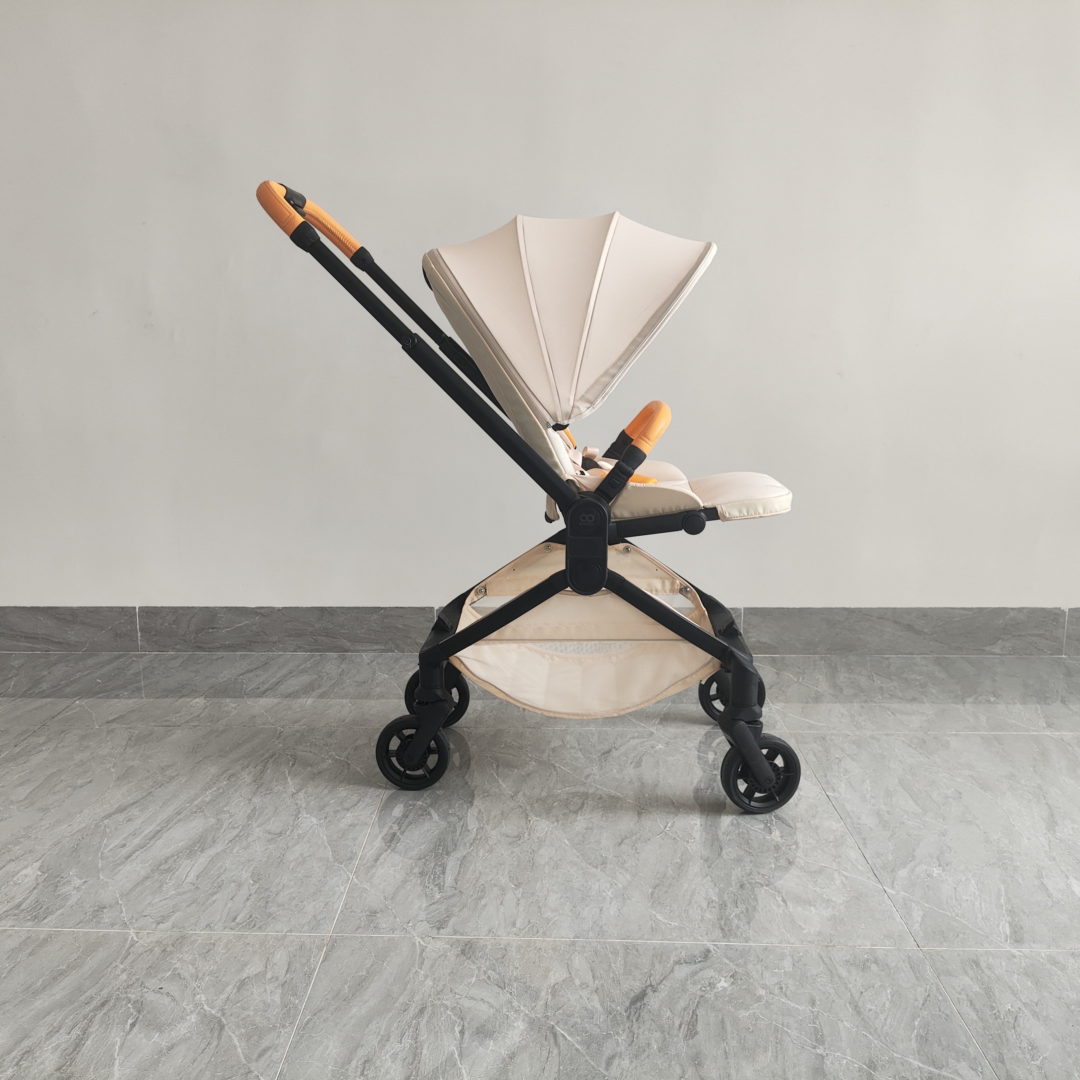 Factory Supply 3-in-1 Mode 3D Printed Quick-Folding One-Hand Child Pushchair Mama Pram Baby Stroller Car baby accessories