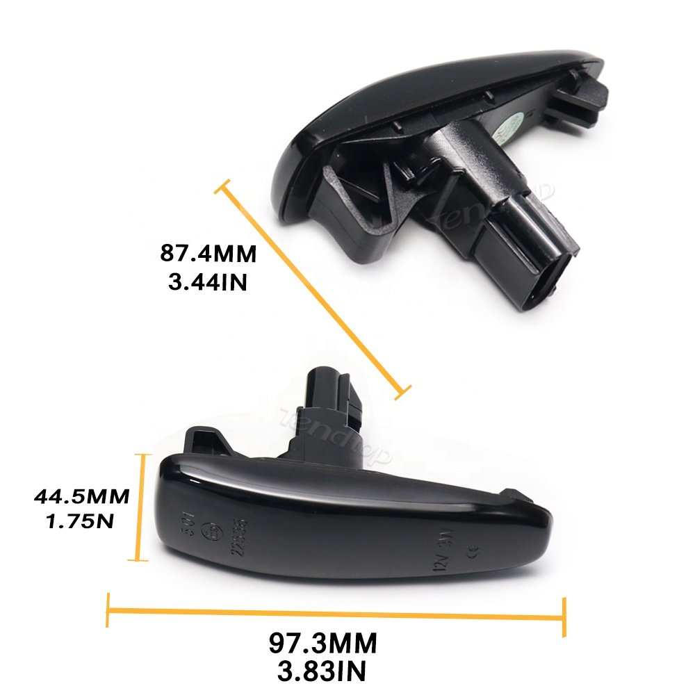 LED sequential blinker Side Marker Signal lights For Mitsubishi Lancer Evolution Outlander Sport L200 dynamic indicators lamps