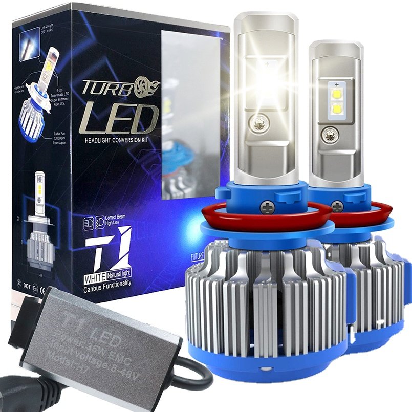 High quality Car Luces LED Para Autos Faro Bombillo H4 H7 H11 9005 9006 T1 TURBOS headlight bulb focos LED
