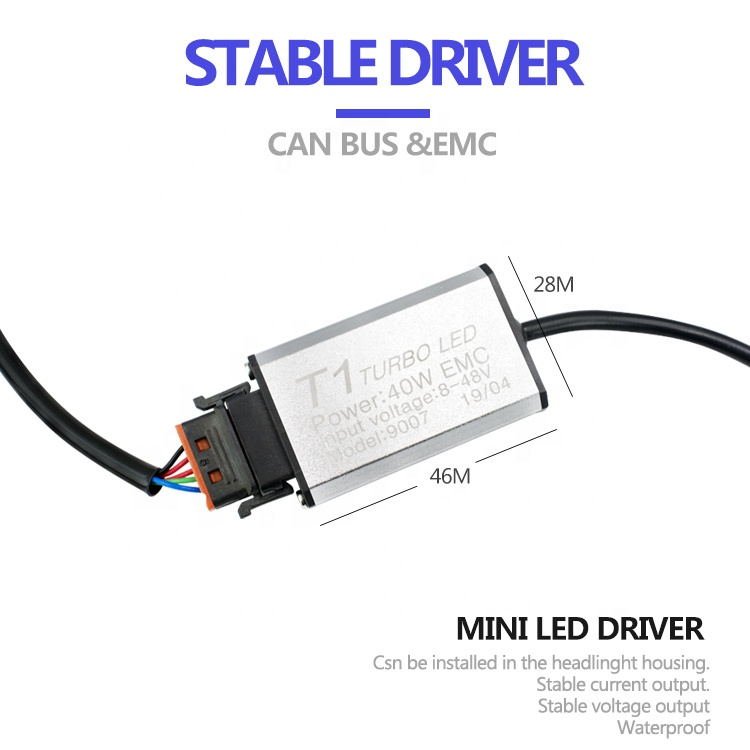 High quality Car Luces LED Para Autos Faro Bombillo H4 H7 H11 9005 9006 T1 TURBOS headlight bulb focos LED