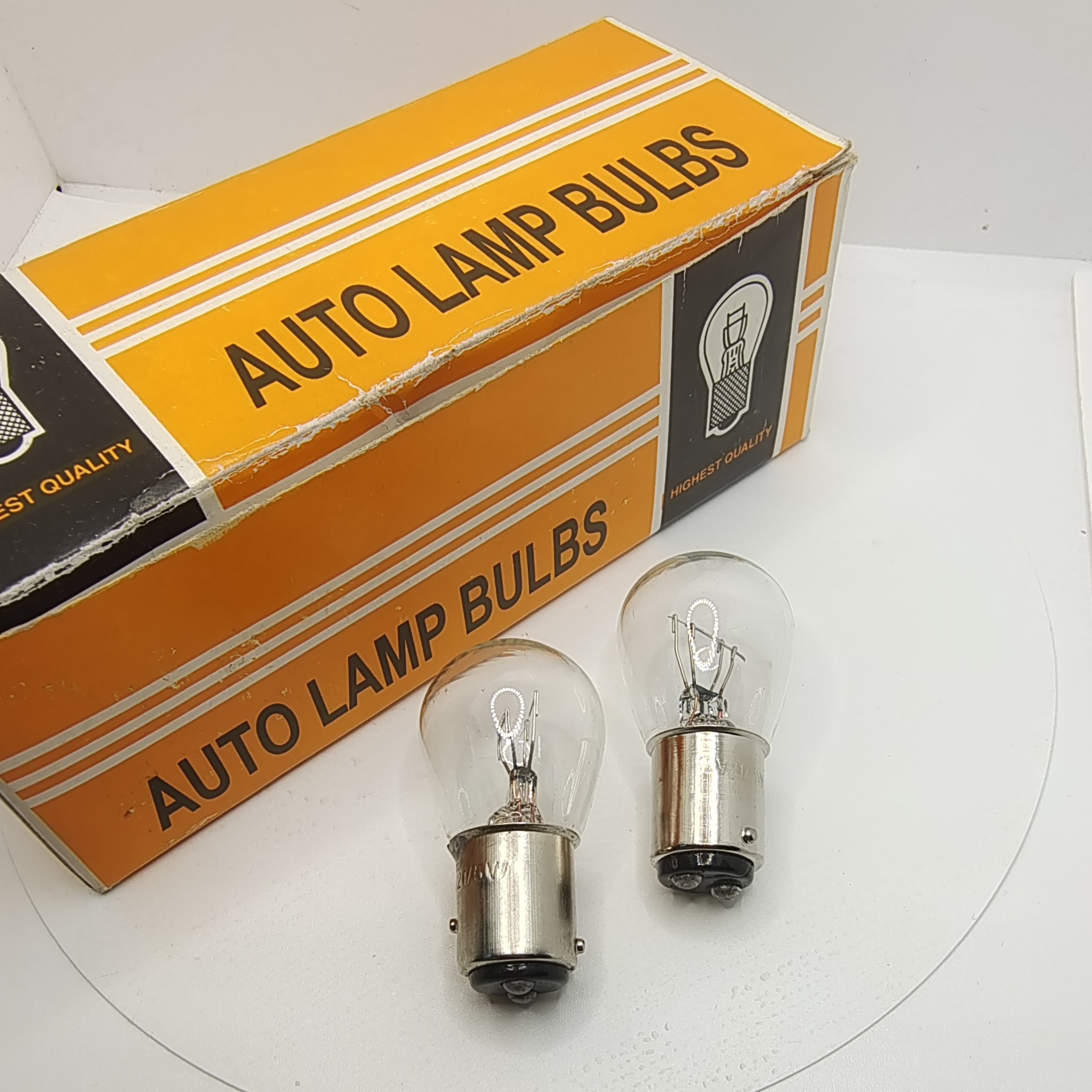 High quality brake P21W PY21W S25 auto halogen miniature car light bulb