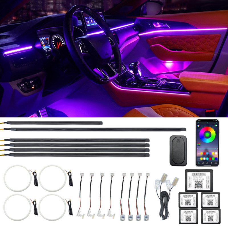 Auto Accessories Hot-selling Universal car interior led neon strip lights LED car ambient light