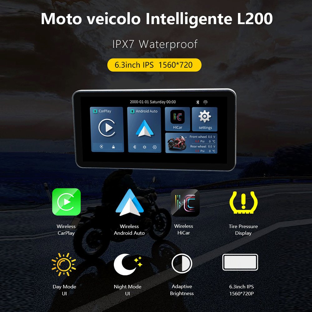 Customized Ips Screen Motorcycle Navigation Tpms Wifi Ota Speedometer With Canbus Communication And Other Motorcycle Accessories
