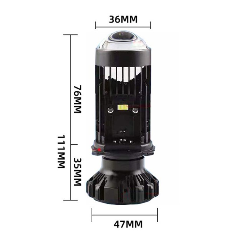 2021 newest T2 H4 led headlight bulb 150w 20000lm car bi LED mini lens projector bulb T2 Bi led H4