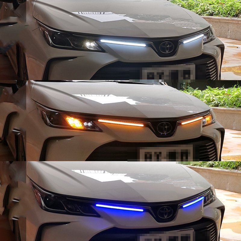 Universal Flexible Daytime Running Light DRL Led Pvc Strip Brake Light Strip 15.5 23.5 27.5 34.5cm For Car headlight