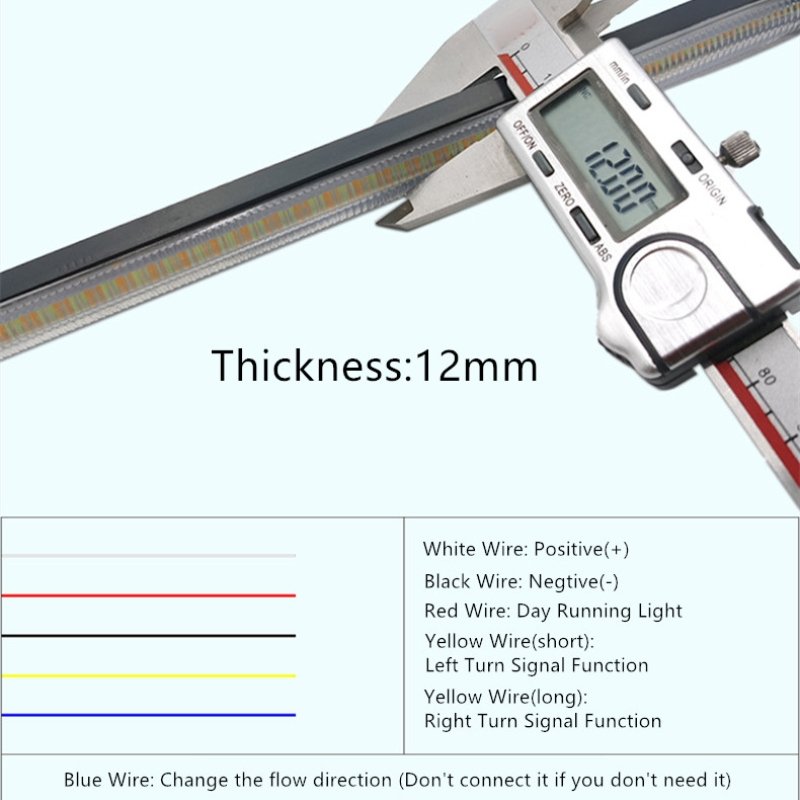 Universal Flexible Daytime Running Light DRL Led Pvc Strip Brake Light Strip 15.5 23.5 27.5 34.5cm For Car headlight