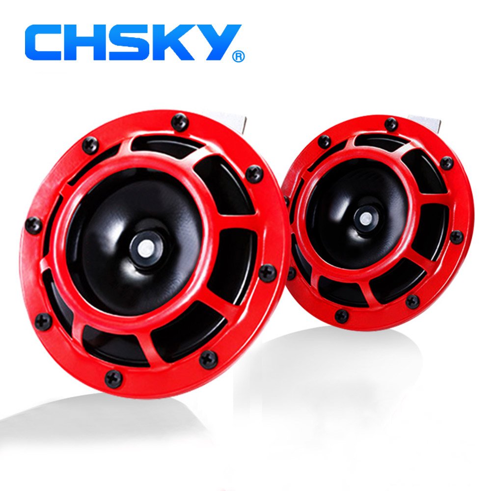 CHSKY Loud Car Horn Universal 118dB Waterproof Electric for Hella Type Horn Dual Tone Horn Car Accessory