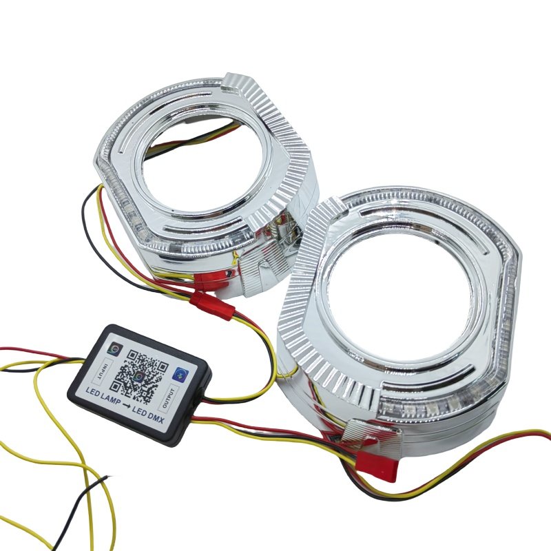 3.0 inch sport type angel eye projector Shrouds fit for Projector Lens Headlight for bmw