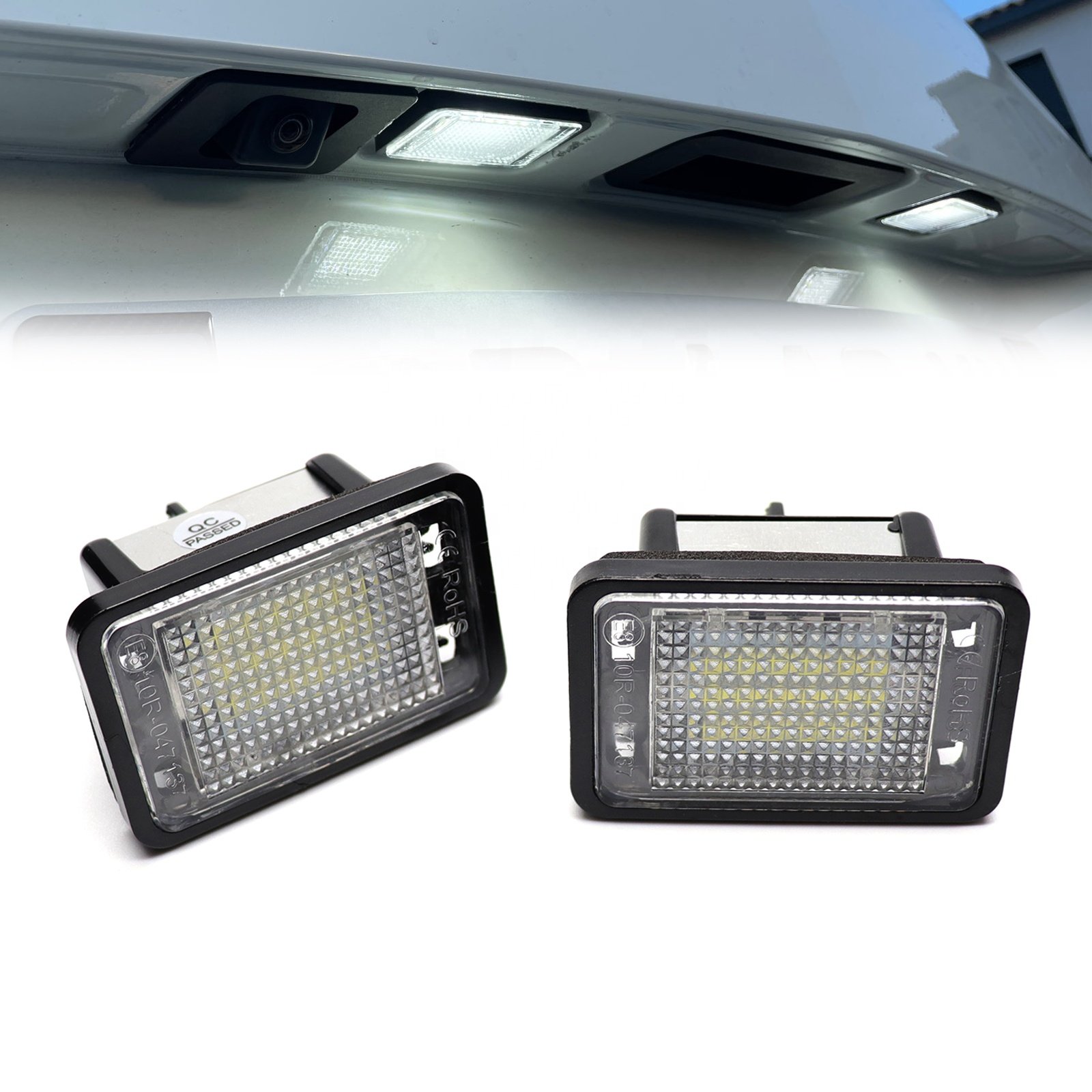 Canbus High brightness LED License Number Plate lights FOR Mercedes BENZ GLK X204 2007-2013 Auto parts number tail Lamps