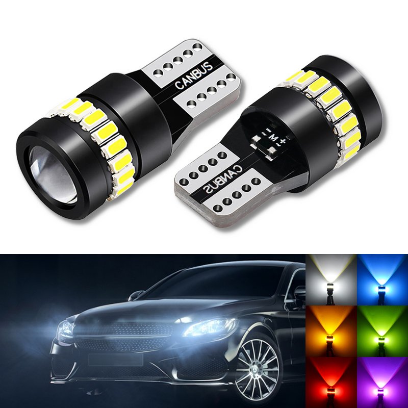 Gview 194 LED Light Bulb 6000K White 501 W5W T10 Error Free for Car Dome Map Door Courtesy License Plate Dash Instrument