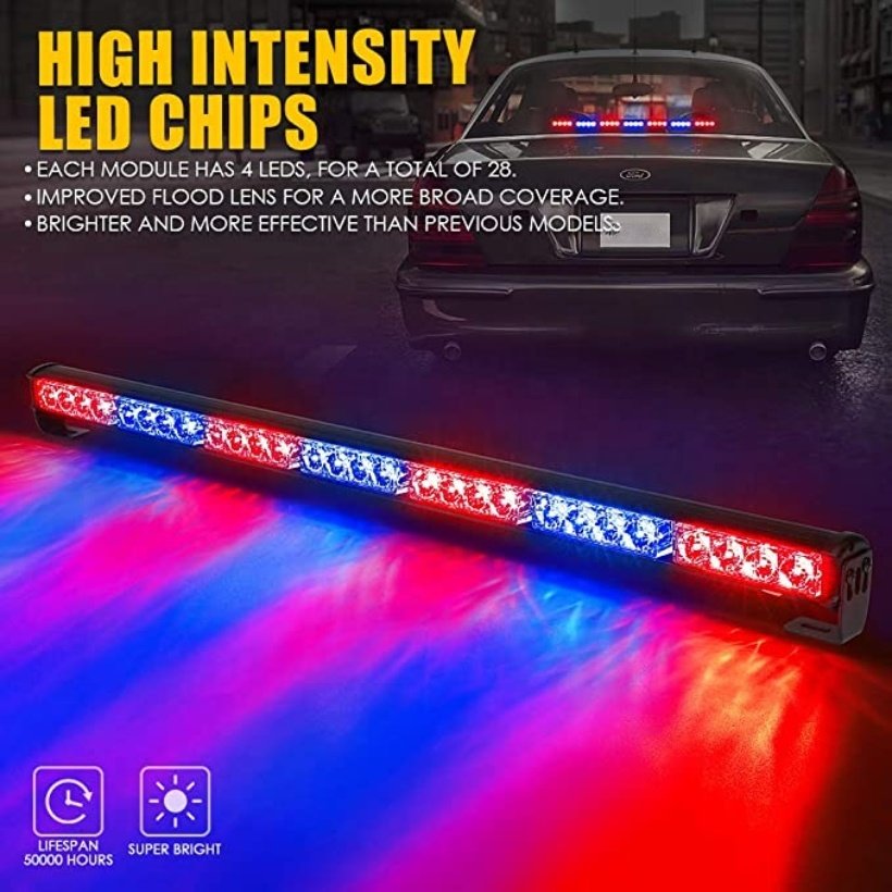 others car light accessories 26 flashing patterns Emergency Warning after Windshield Strobe Lights for vehicles