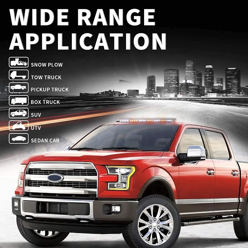 others car light accessories 26 flashing patterns Emergency Warning after Windshield Strobe Lights for vehicles