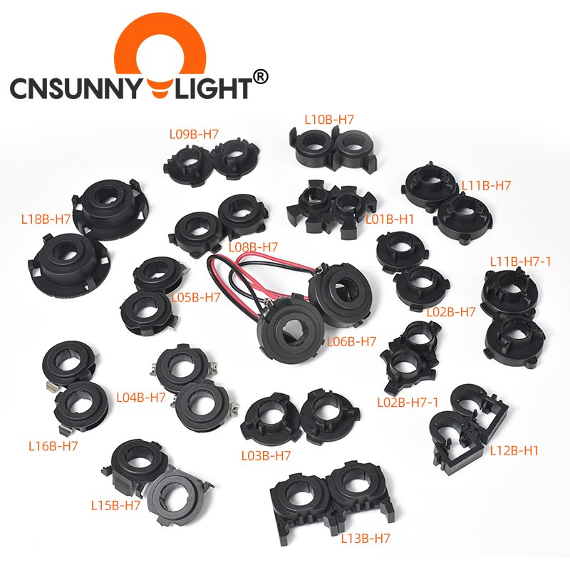 Auto Lamp Holders Front Kit Others Car LED Headlight Light Bulb Accessories H7 Socket Base Retainer Holder Headlamp H1 Adapter