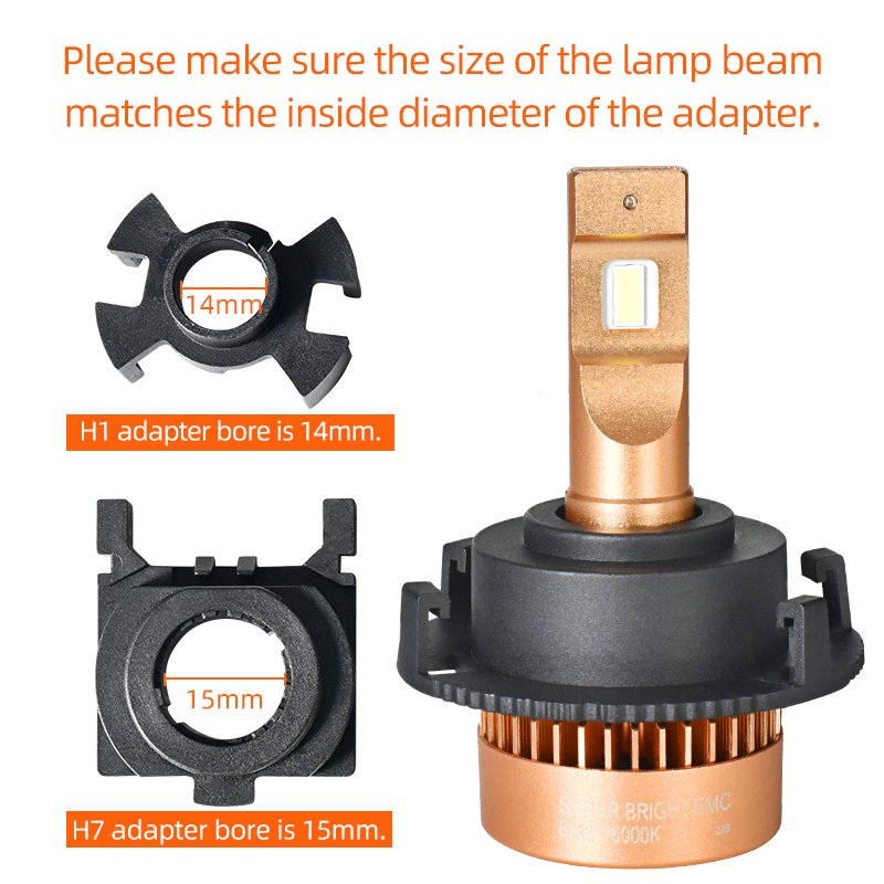 Auto Lamp Holders Front Kit Others Car LED Headlight Light Bulb Accessories H7 Socket Base Retainer Holder Headlamp H1 Adapter