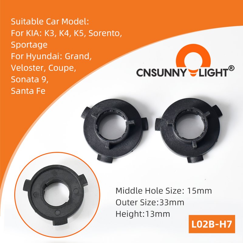 Auto Lamp Holders Front Kit Others Car LED Headlight Light Bulb Accessories H7 Socket Base Retainer Holder Headlamp H1 Adapter