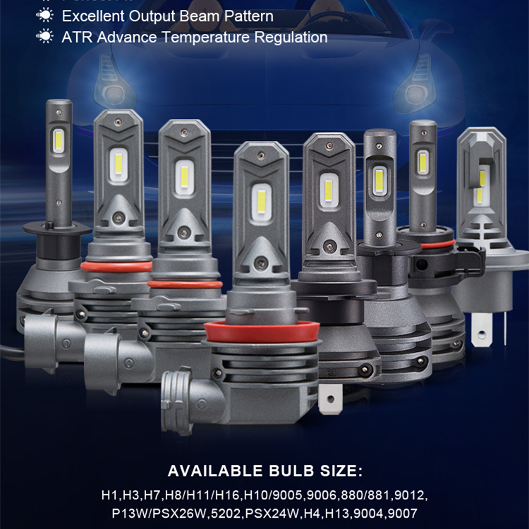 others car light accessories V1 H11 led car light h4 H7 9005 HB5 HB4 led headlights H10 motorcycle led light