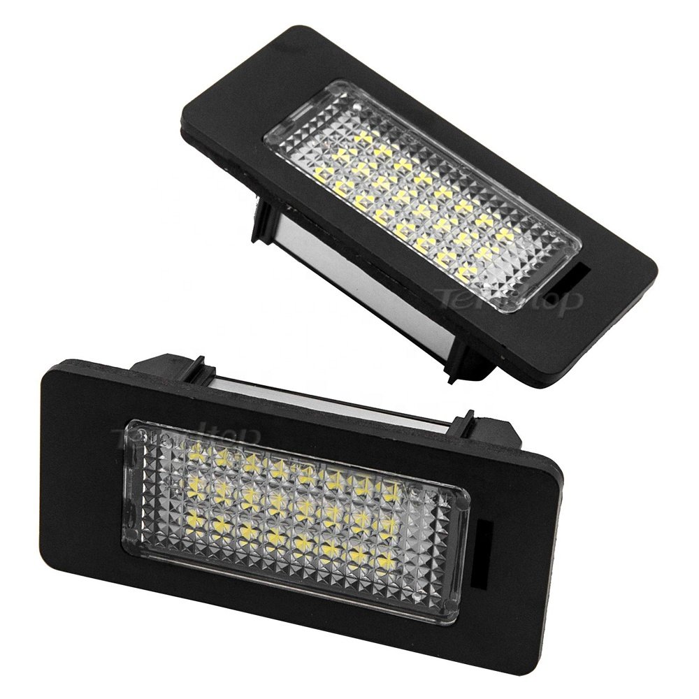 LED License Plate Lights for Audi A1 A4 S4 B8 A5 S5 8T A6 C7 Q3 Q5 8R TT 8J VW Caddy Golf Car vehicle Number Plate Lights
