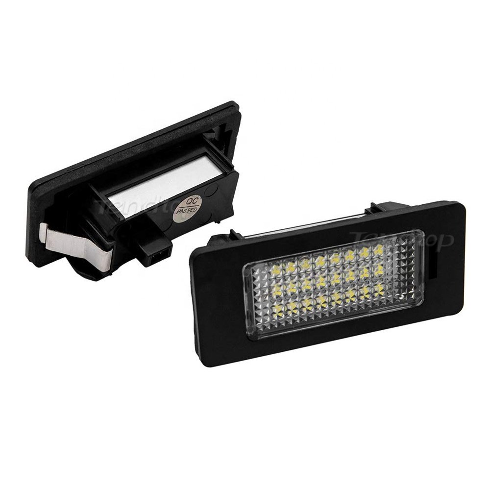 LED License Plate Lights for Audi A1 A4 S4 B8 A5 S5 8T A6 C7 Q3 Q5 8R TT 8J VW Caddy Golf Car vehicle Number Plate Lights