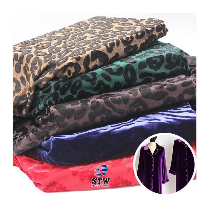 Good Price Good Quality Printing 92%polyester 8%spandex Dyed Woven Micro Korea Velvet Korea Velvet