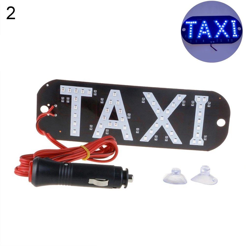 New 12V Taxi Led Car Windscreen indicator Lamp Sign Colorful LED Windshield Taxi Light Lamp