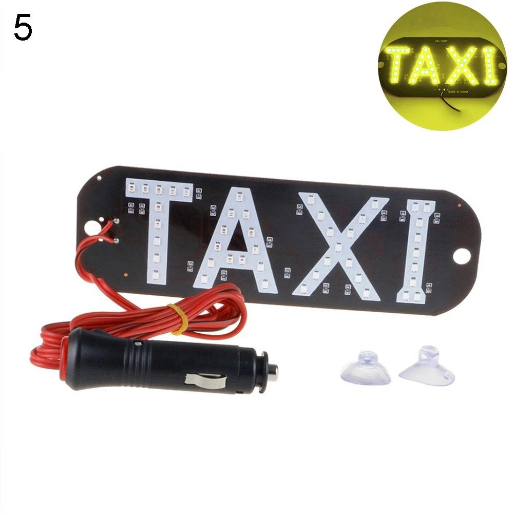 New 12V Taxi Led Car Windscreen indicator Lamp Sign Colorful LED Windshield Taxi Light Lamp