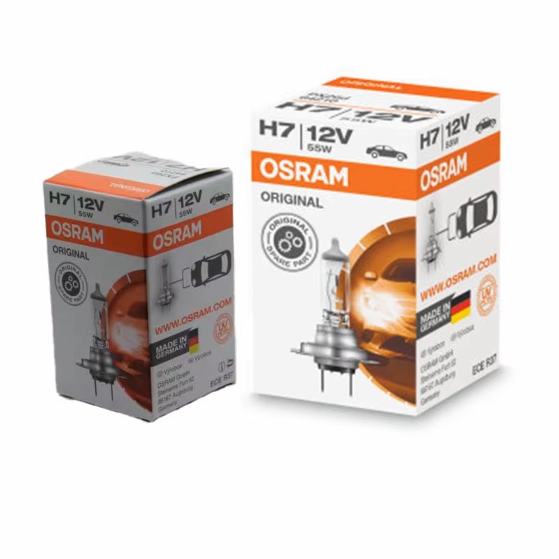 White utility halogen head light 12v halogen tungsten lamp cheap Osram car headlight lamps