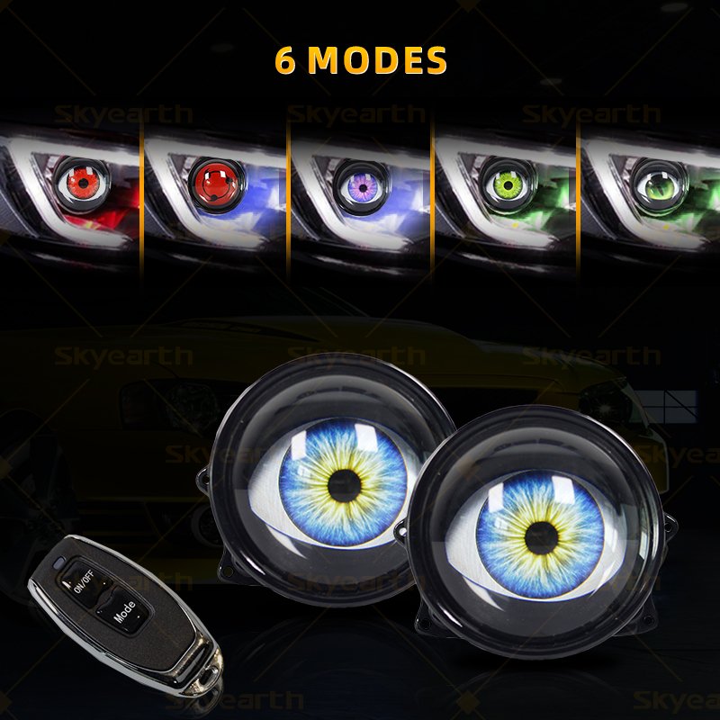 New Arrival 12W 6 Styles Demon Eye Car Devil Eyes Headlights Car Lighting System Other Car Light Accessories